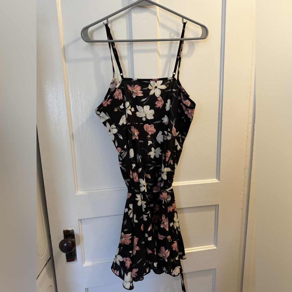 Floral wrap sundress